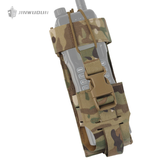 Outdoor tactical vest MOLLE radio bag military fan protective cover storage bag universal radio bag