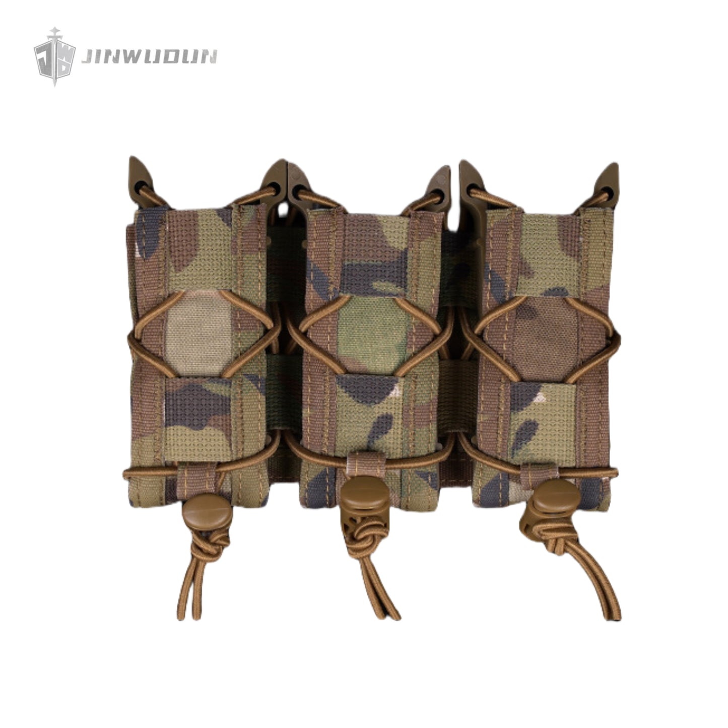 Tiger short triple tactical quick draw function bag Molle mount elastic retraction 9mm