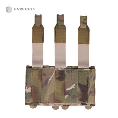 Lightweight triple flip cover elastic function bag 5.56/7.62MOLEL mounting accessory bag