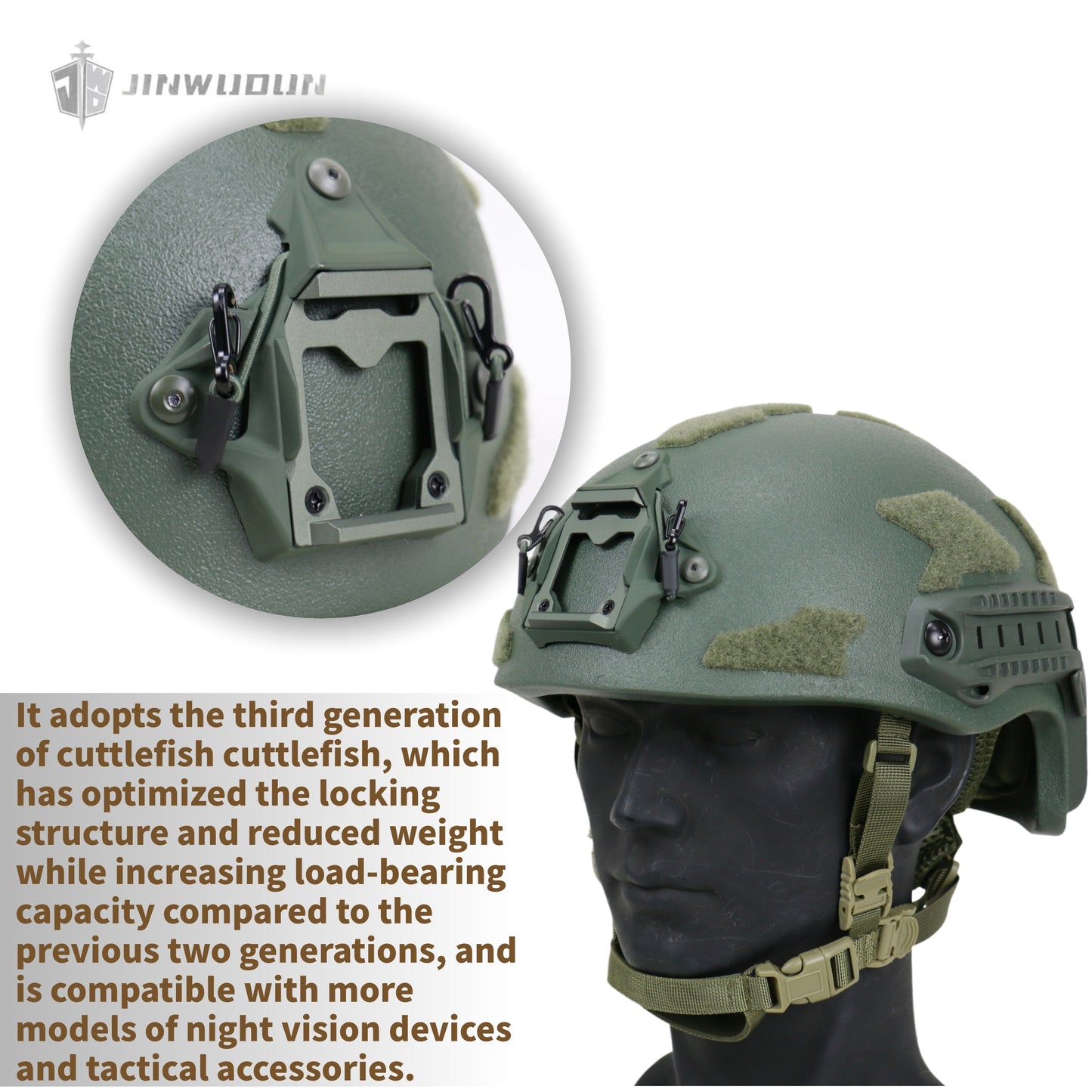 APA-07 Lightweight Level 5 Ballistic Helmet, Full Protection Tactical Helmet Against AK 7.62×39