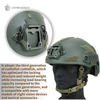 APA-07 Lightweight Level 5 Ballistic Helmet, Full Protection Tactical Helmet Against AK 7.62×39