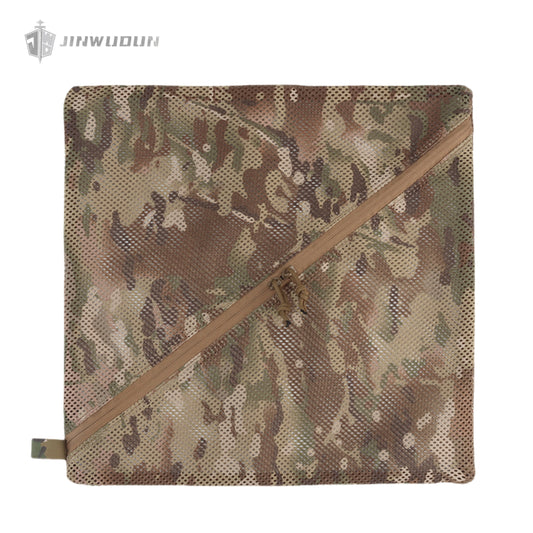 Storage mesh bag (16*16IN) with zipper and mesh structure hanging webbing loop for sundries bag