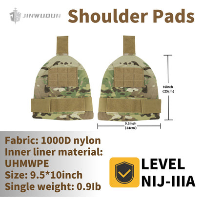 Bulletproof Shoulder Protection | NIJ IIIA | 1000D Nylon with MOLLE Webbing