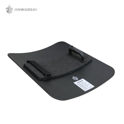 NIJ IIIA+ Bulletproof Shield with Polyurea Coating: 20.5x24-Inch Curved UHMWPE Design