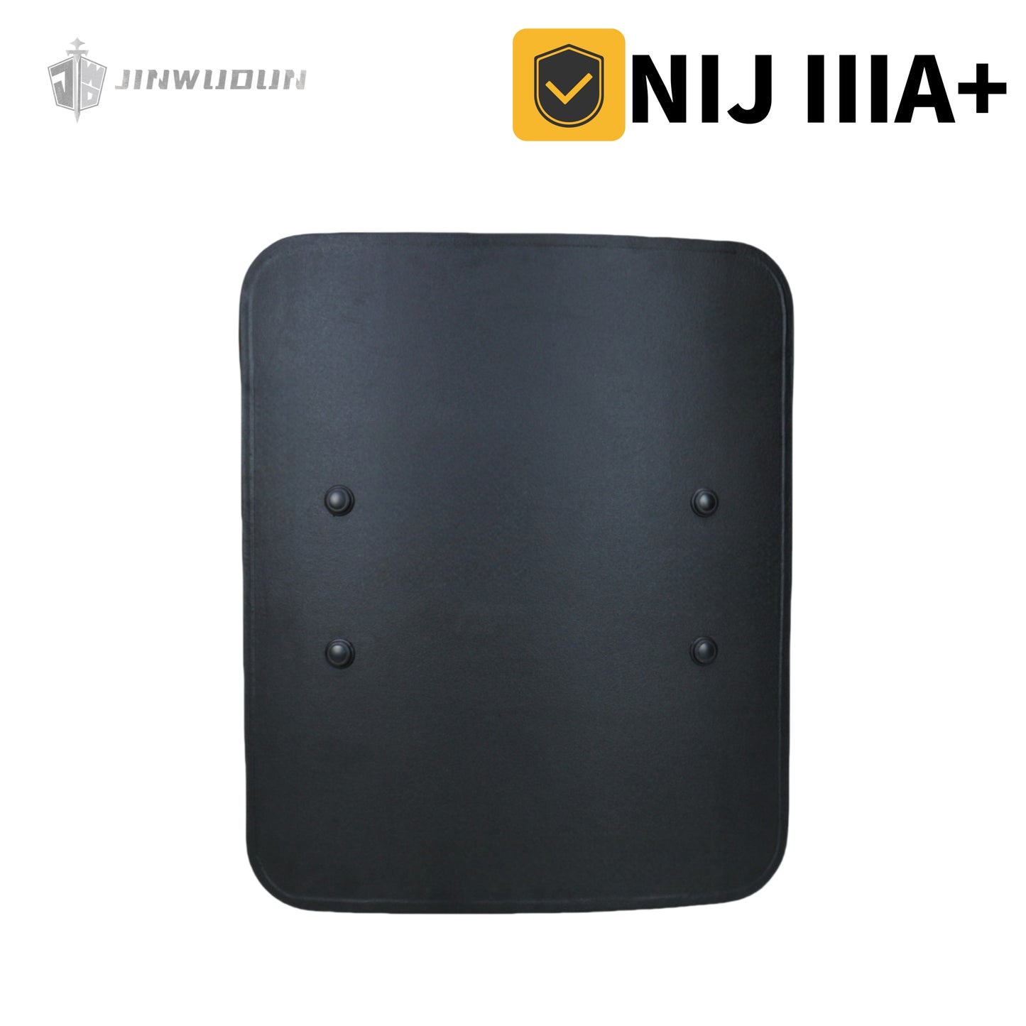 NIJ IIIA+ Bulletproof Shield with Polyurea Coating: 20.5x24-Inch Curved UHMWPE Design