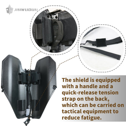 Foldable Butterfly Bulletproof Shield | NIJ IIIA+ UHMWPE with Polyurea Coating