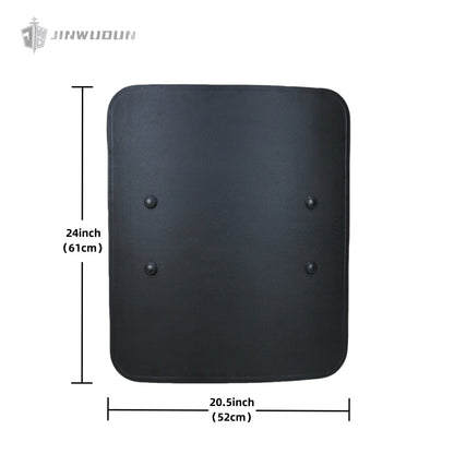 NIJ IIIA+ Bulletproof Shield with Polyurea Coating: 20.5x24-Inch Curved UHMWPE Design