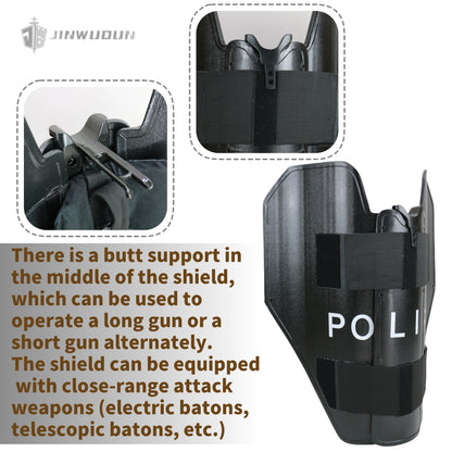 Foldable Butterfly Bulletproof Shield | NIJ IIIA+ UHMWPE with Polyurea Coating