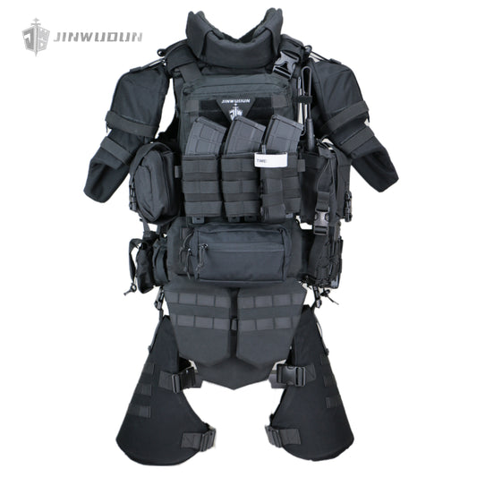 Level NIJ IV Fearless "X" full protection bulletproof vest nylon fabric tactical bulletproof vest increases the protection area