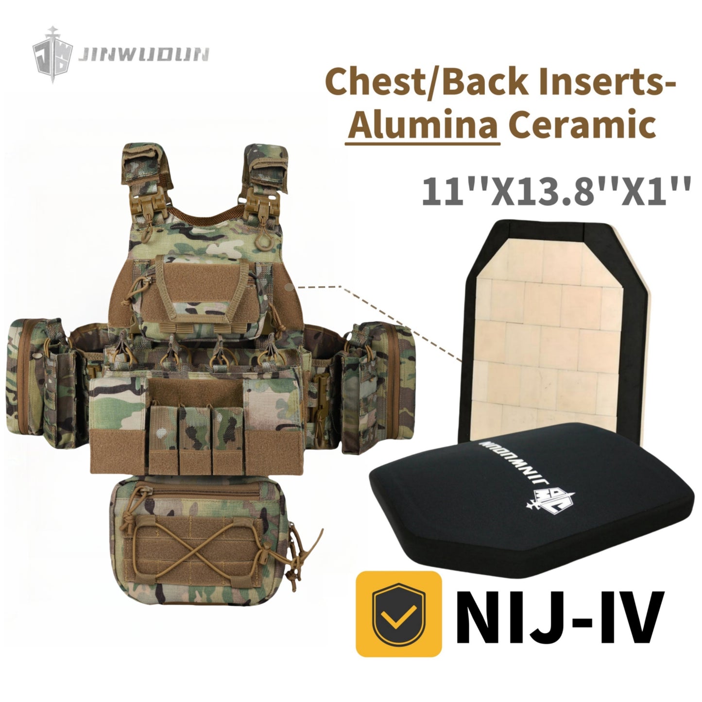 JWD Tactical Vest/Bulletproof Vest-Equipped with Quick Release System