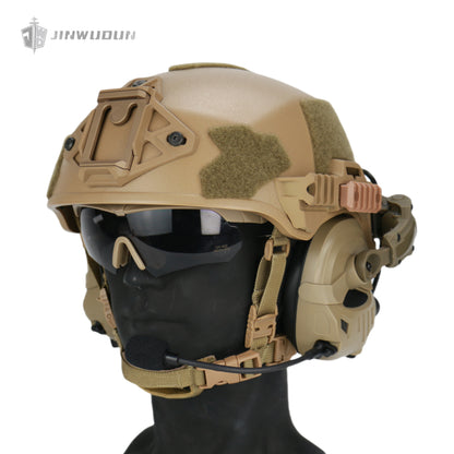 JWD-P30 Tactical Headset | Noise Reduction & Sound Pickup | Compatible with WENDY/FAST Helmets | Durable PC Material