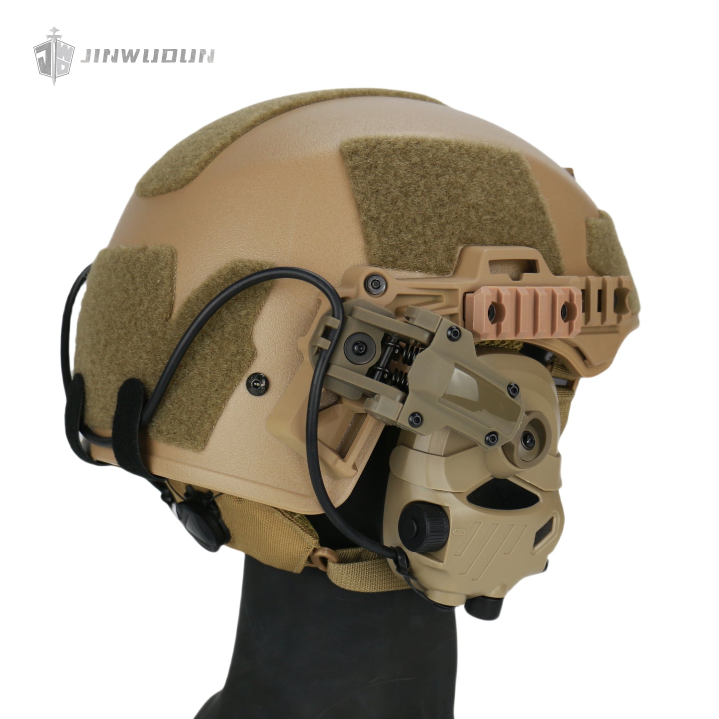 JWD-P30 Tactical Headset | Noise Reduction & Sound Pickup | Compatible with WENDY/FAST Helmets | Durable PC Material