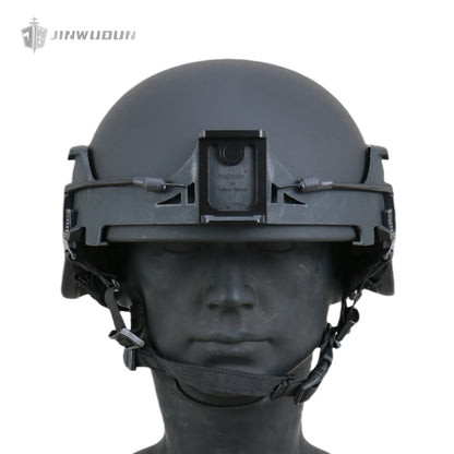 ACH MICH2000 Ballistic Helmet NIJ Level IIIA - Ballistic Helmet + Bolt-less Rail System with Integrated Night Vision Goggle Mount & Bungees