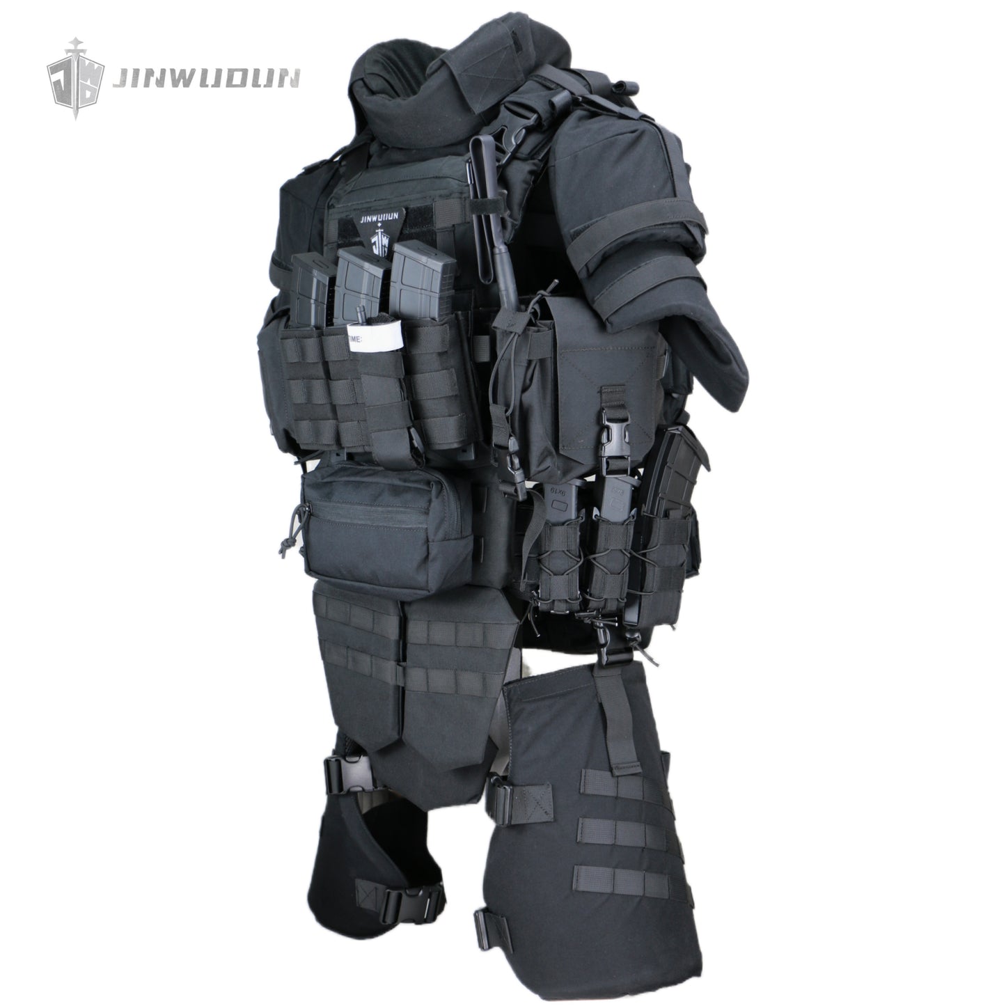 Level NIJ IV Fearless "X" full protection bulletproof vest nylon fabric tactical bulletproof vest increases the protection area