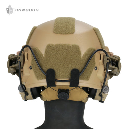 JWD-P30 Tactical Headset | Noise Reduction & Sound Pickup | Compatible with WENDY/FAST Helmets | Durable PC Material