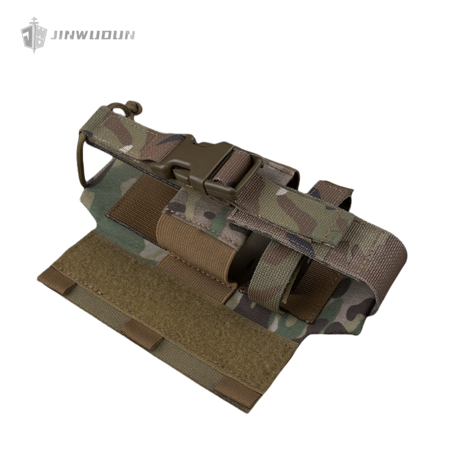 R-style radio side bag tactical vest expansion storage bag Velcro mount left and right interchangeable