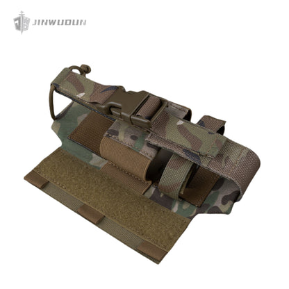 R-style radio side bag tactical vest expansion storage bag Velcro mount left and right interchangeable