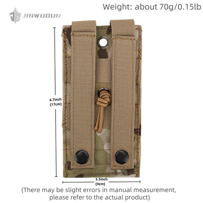 Single 7.62 Storage Bag MOLLE System Portable Adjustable