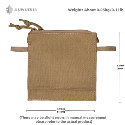 Tactical vest chest expansion accessories storage bag G buckle panel adapter multi-purpose management bag
