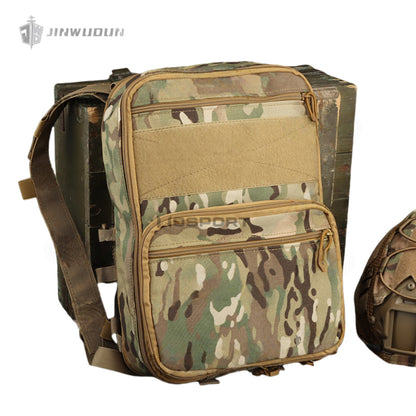 WST variable capacity tactical backpack, matte fabric, lightweight MOLLE system, external bag