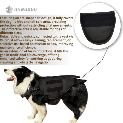 NIJ Level IIIA, 7.62x25 Live-Fire Tested, Multi-Functional K9 Ballistic Vest, Fits All Dog Breeds