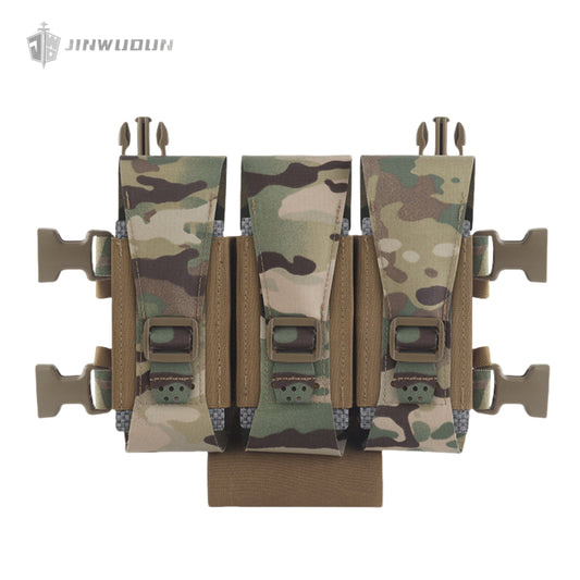 WG Mid-Ride style triple multi-function 5.56 magazine pouch panel chest vest expansion