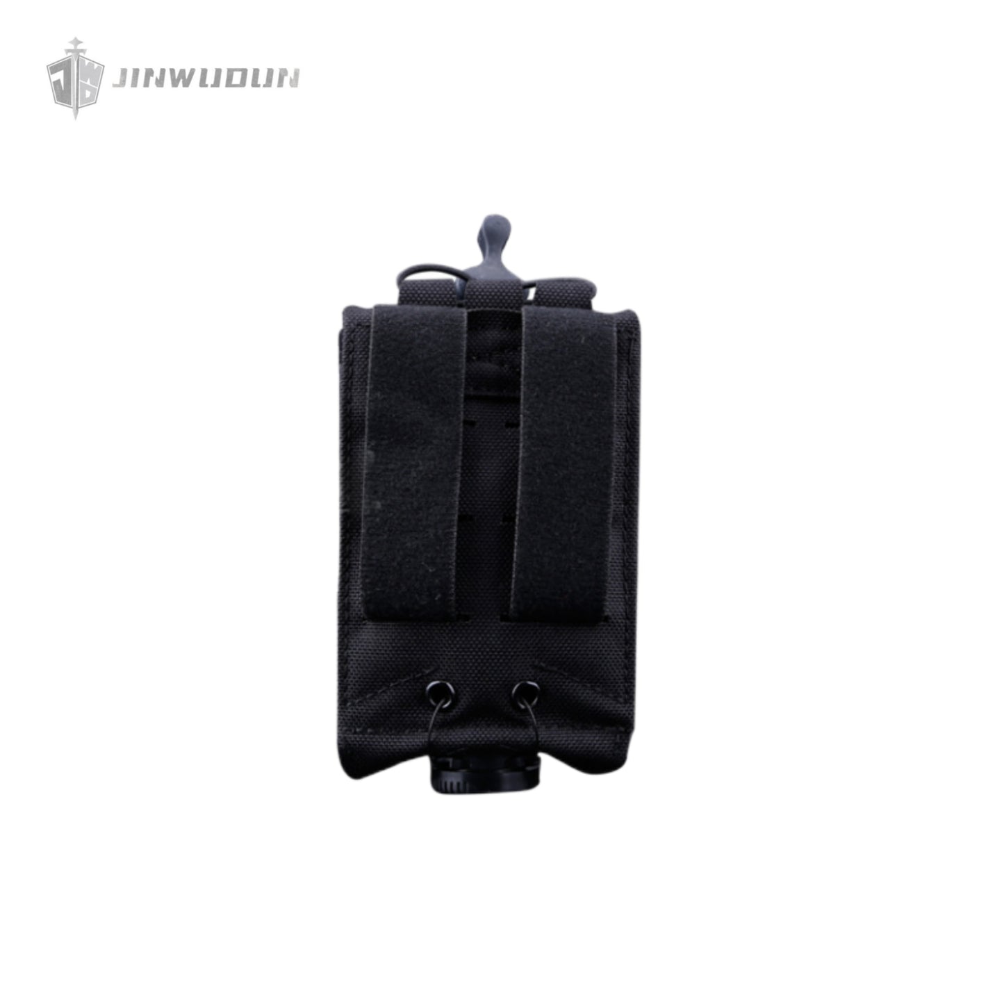 Fully adaptable tactical clip bag with extended adjustment of MOLLE system accessories