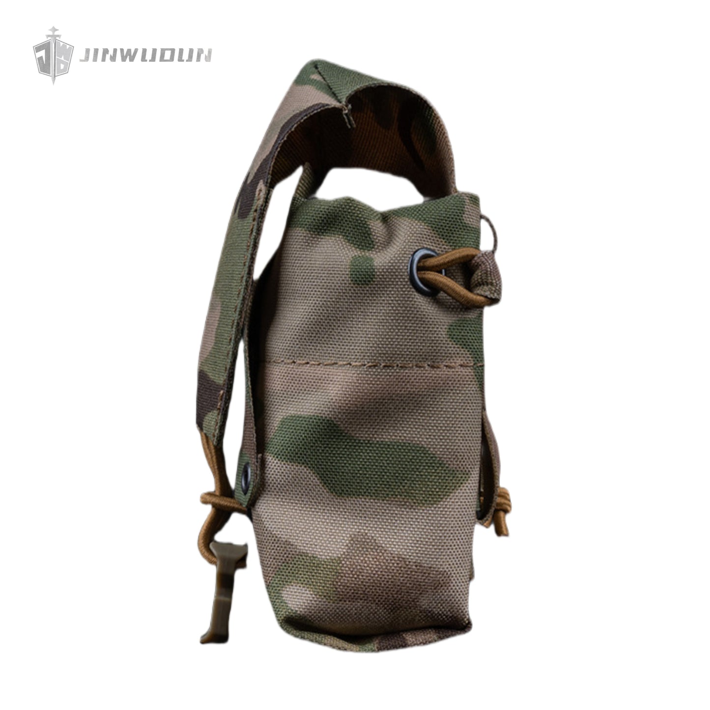 Multifunctional tactical bag with adjustable elastic, M system mounting, fixed cover and multifunctional loading