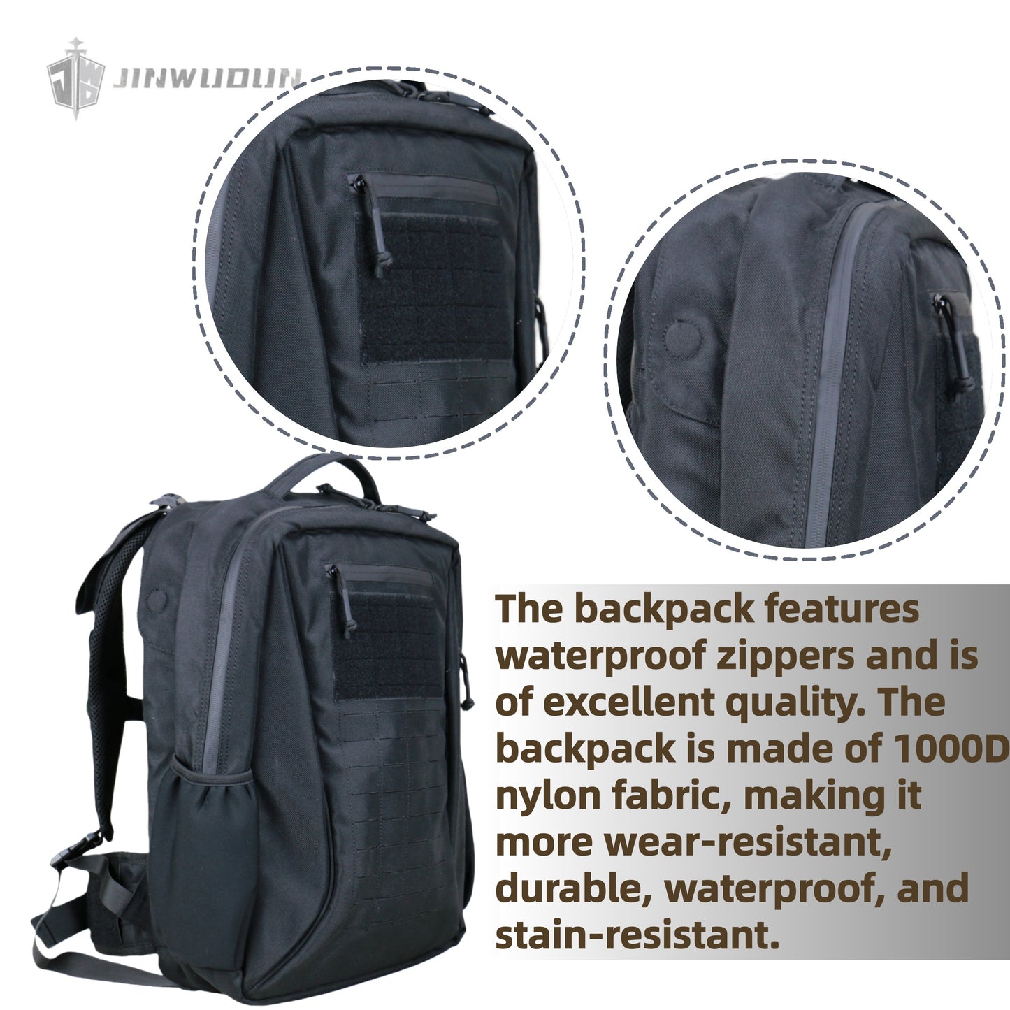 1000D Nylon Bulletproof Backpack Can Be Quickly Converted into a Bulletproof Vest
