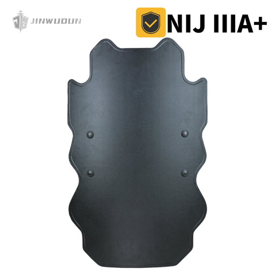 "NIJ IIIA+ Irregular Bulletproof Shield | UHMWPE Material with Polyurea Coating | 20.5x32-inch