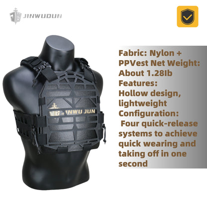 NIJ III level 06 hollow bulletproof vest water-proof tactical vest lightweight quick-release bulletproof vest