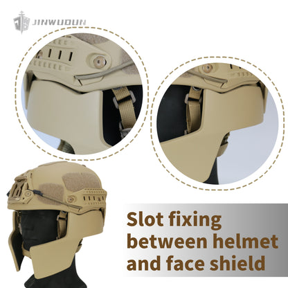 IIIA level AF split bulletproof helmet + bulletproof mask set aramid material