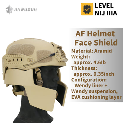 IIIA level AF split bulletproof helmet + bulletproof mask set aramid material