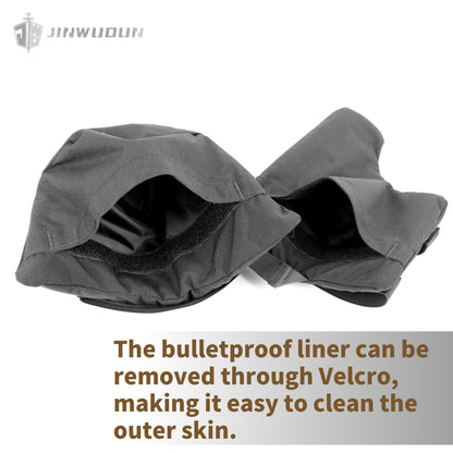 Level NIJ IIIA bulletproof shoulder pads with extra protection nylon fabric and UHMWPE bulletproof liner