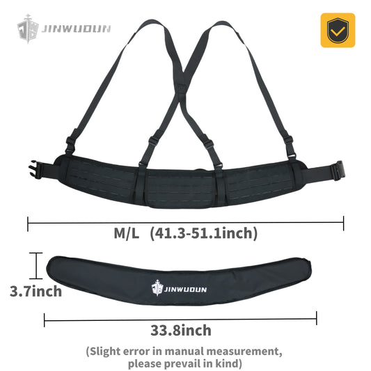 Ballistic Tactical Waistband 1000D Polyester with Molle webbing for a wide range of accessories