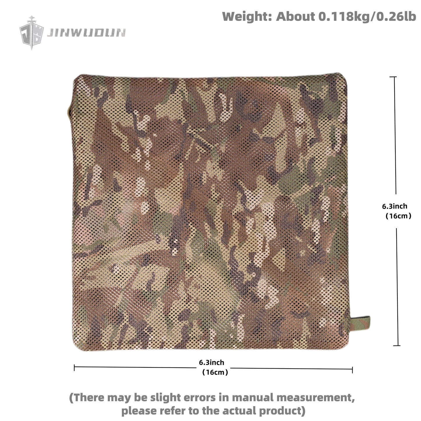 Storage mesh bag (16*16IN) with zipper and mesh structure hanging webbing loop for sundries bag