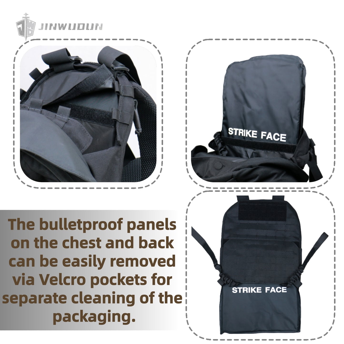 1000D Nylon Bulletproof Backpack Can Be Quickly Converted into a Bulletproof Vest