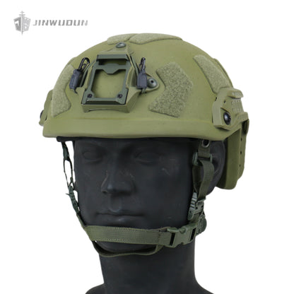 JWD-Level NIJ III bulletproof helmet FAST SF helmet type helmet 15 meters defense 7.62*51 M80 bullet PE material