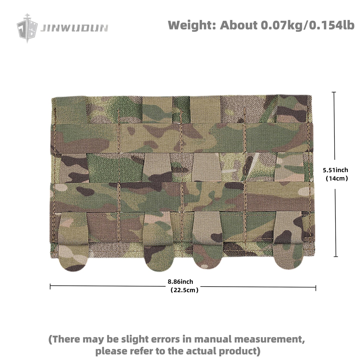 Lightweight assault props elastic function bag four-link elastic molle mounting tactical bag