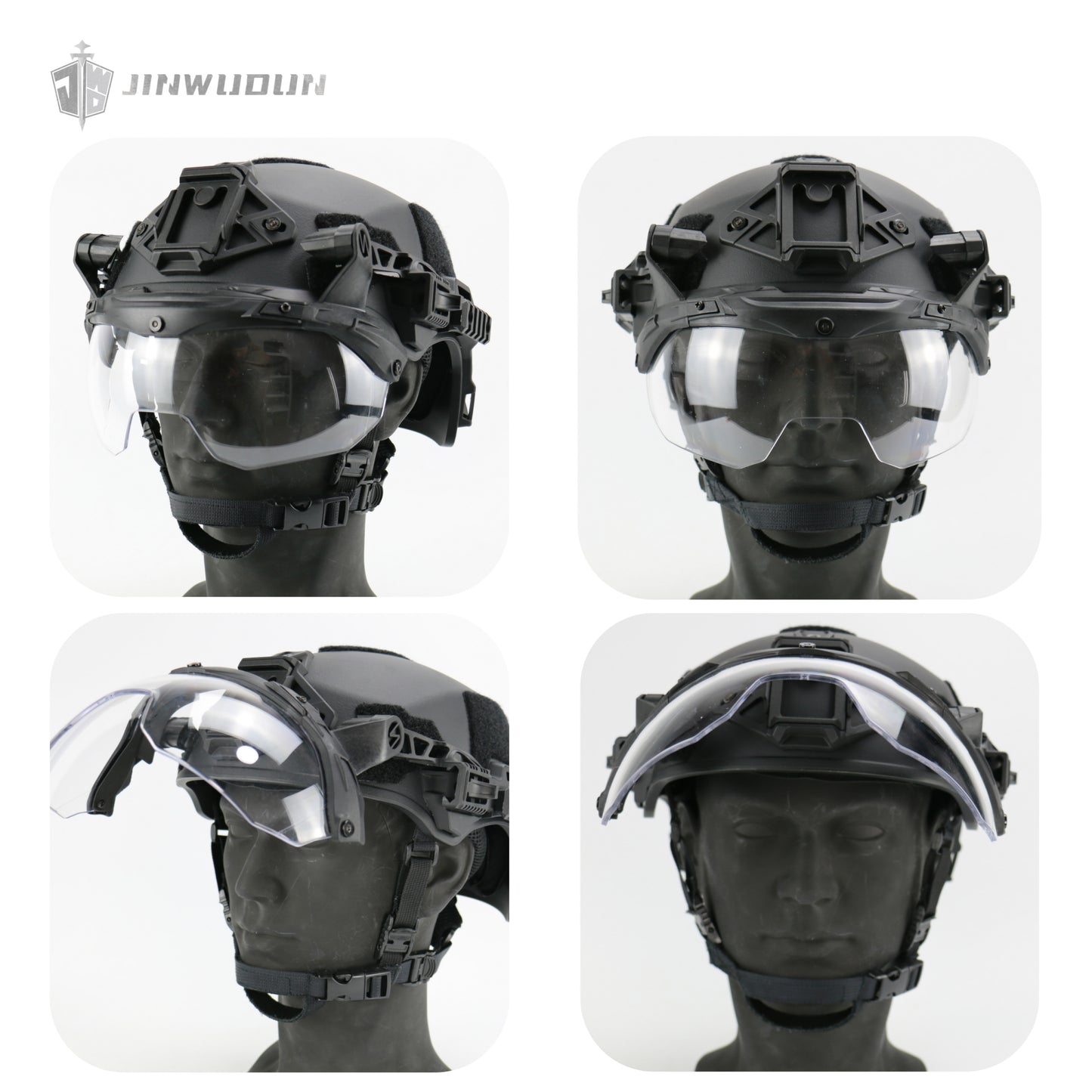 WENDY3.0 track version riot and windproof goggles, thickened and reinforced protective PC lens