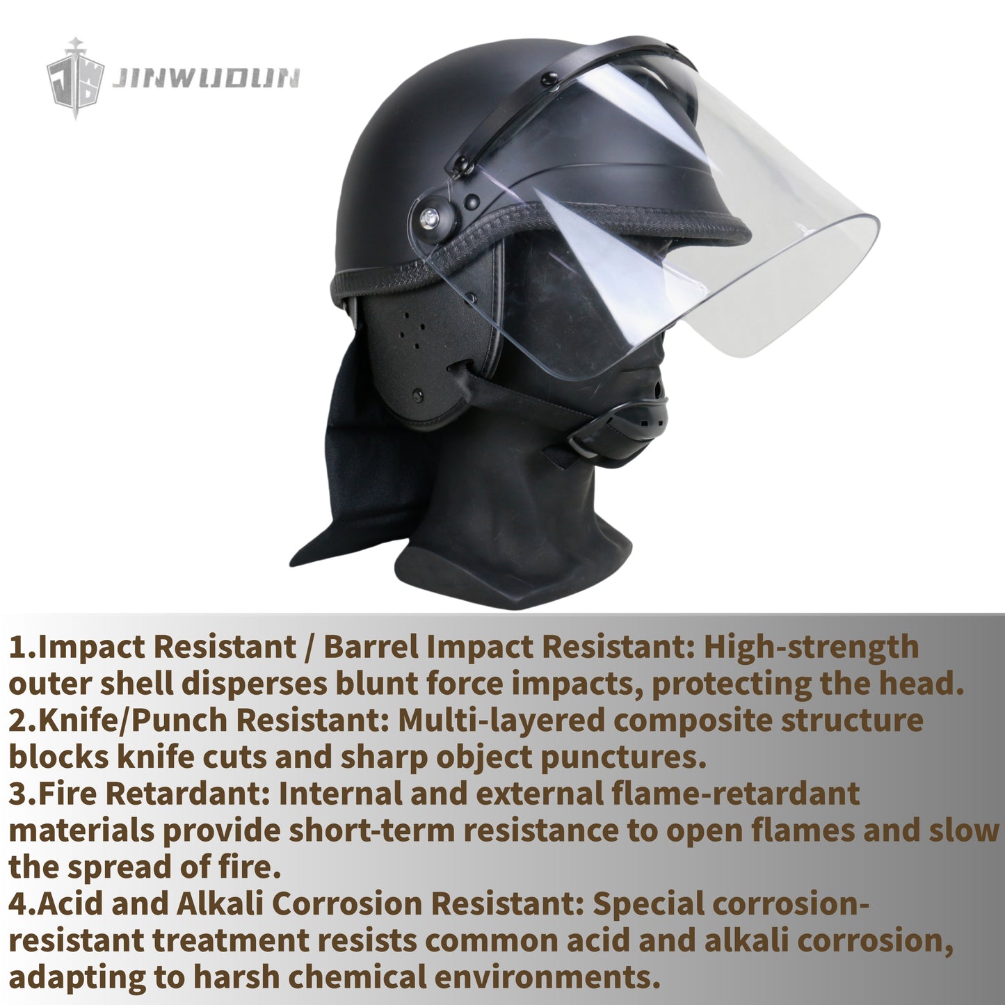 American-style riot helmets are suitable for use in various scenarios and are dedicated riot control equipment for safety and protection.