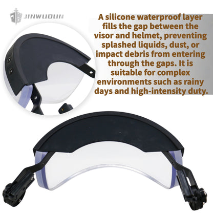 NIJ IIIA level bulletproof face shield with waterproof silicone layer, universal tactical equipment bulletproof face shield