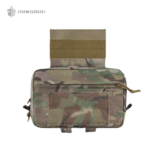 Tactical vest external expansion equipment storage bag R type GP lower auxiliary bag  Velcro