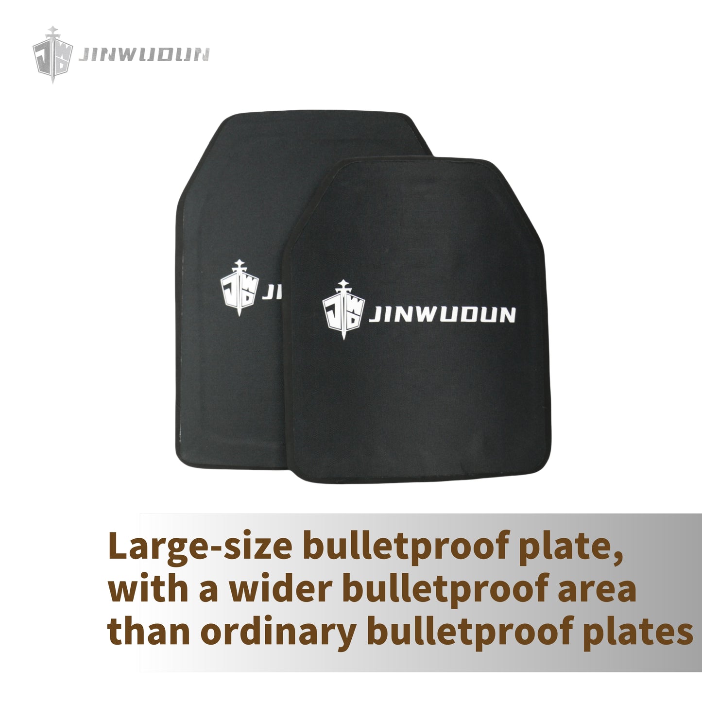 NIJ-IV bulletproof plate, alumina ceramic + PE, 11*13.8 inch enlarged bulletproof plate