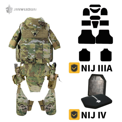 "BISON"Level IIIA/IV-Full protection bulletproof vest-Military Tactical Vest