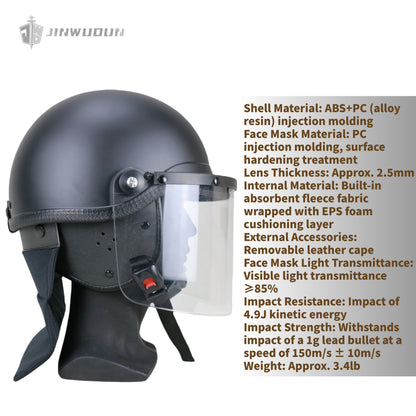 American-style riot helmets are suitable for use in various scenarios and are dedicated riot control equipment for safety and protection.