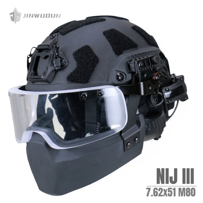 Level NIJ III Ballistic Helmet - Modular Omni-Protective Tactical Ballistic Helmet