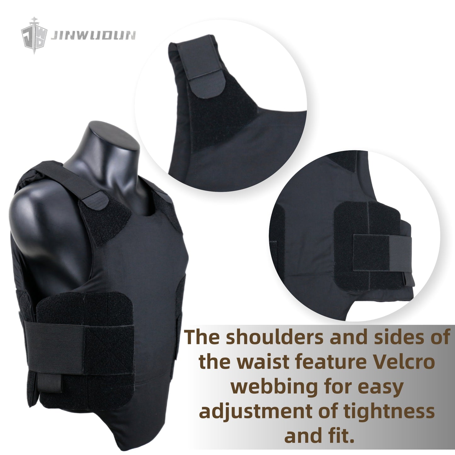 Concealed Lightweight Tactical Bulletproof Vest (US Standard IIIA)