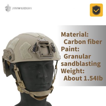 JWD-FAST SF carbon fiber helmet particle sandblasting process weighs about 1.54Ib