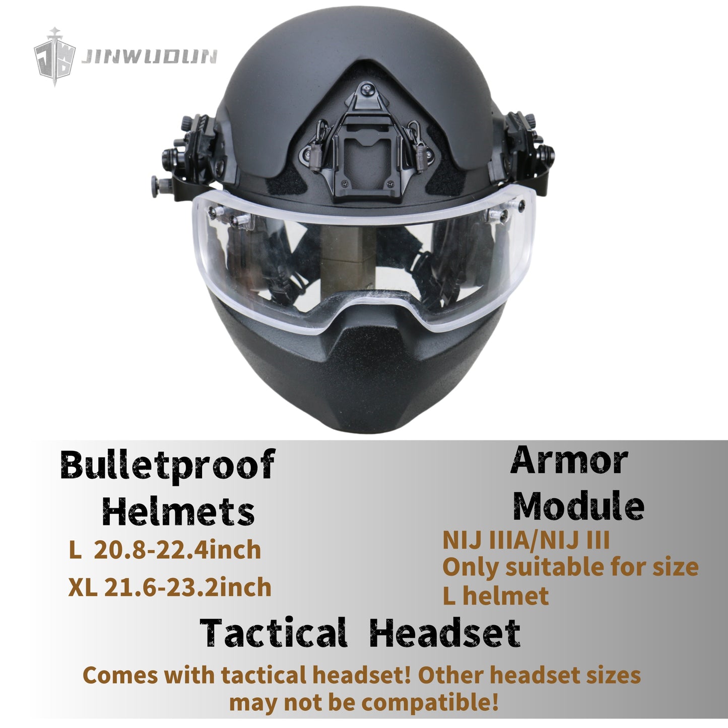 APA-05 NIJ IIIA level bulletproof helmet, all-round protection heavy tactical ballistic helmet